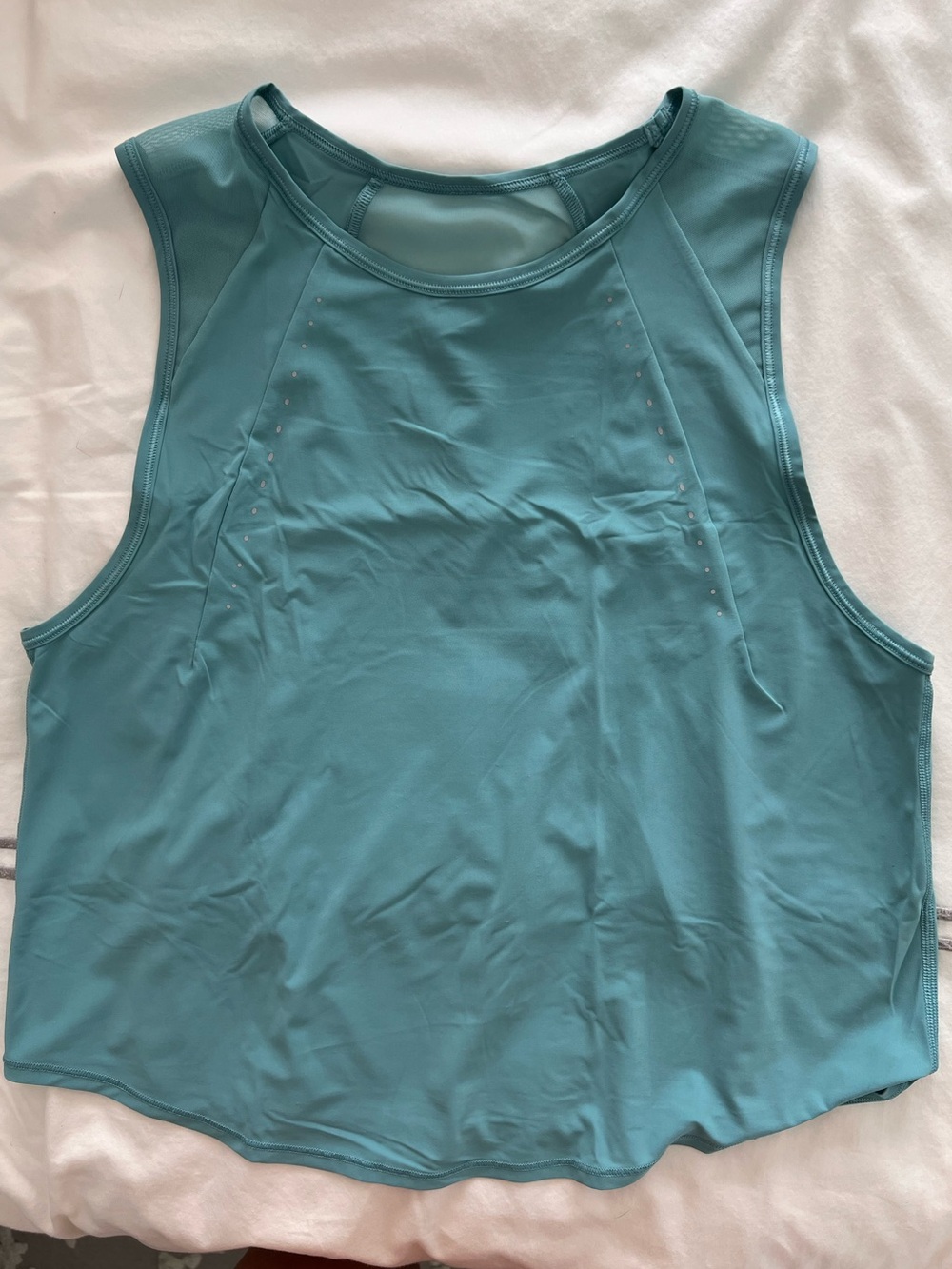 NWOT Lululemon Sculpt Sleeveless Cropped Tank Top Tidal Teal Size 6 - Picture 6 of 10